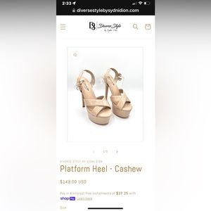 Brand new never worn Diverse Style by Sydni Dion